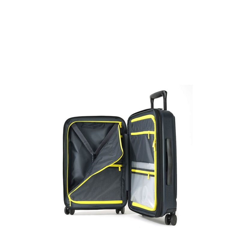 Valise cabine rigide Pure Mate Extensible 55cm Bleu nuit