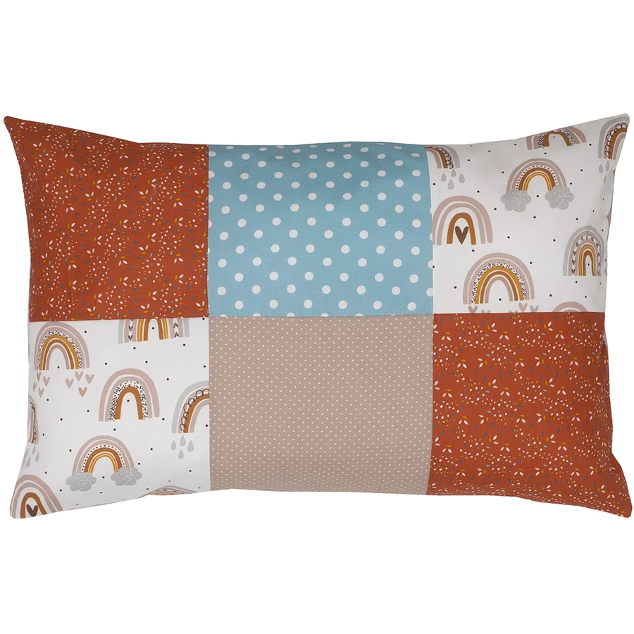 Ullenboom Patchwork Kissenbezug 40 x 60 cm Regenbogen