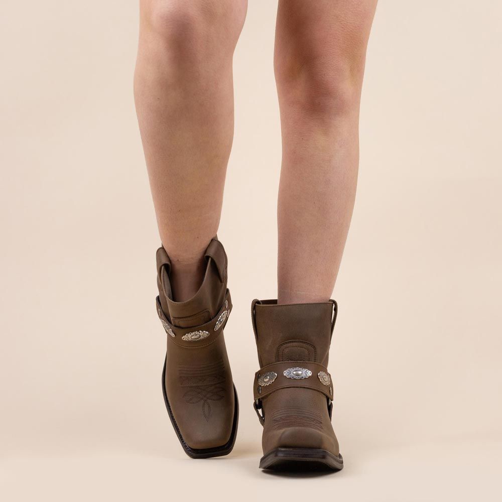 Sendra cowboyboots 12670 dark taupe
