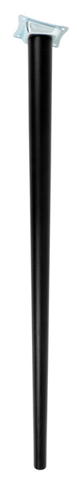 Bordben skråtstillet Ø25/45 mm x 80 cm bøg/sort