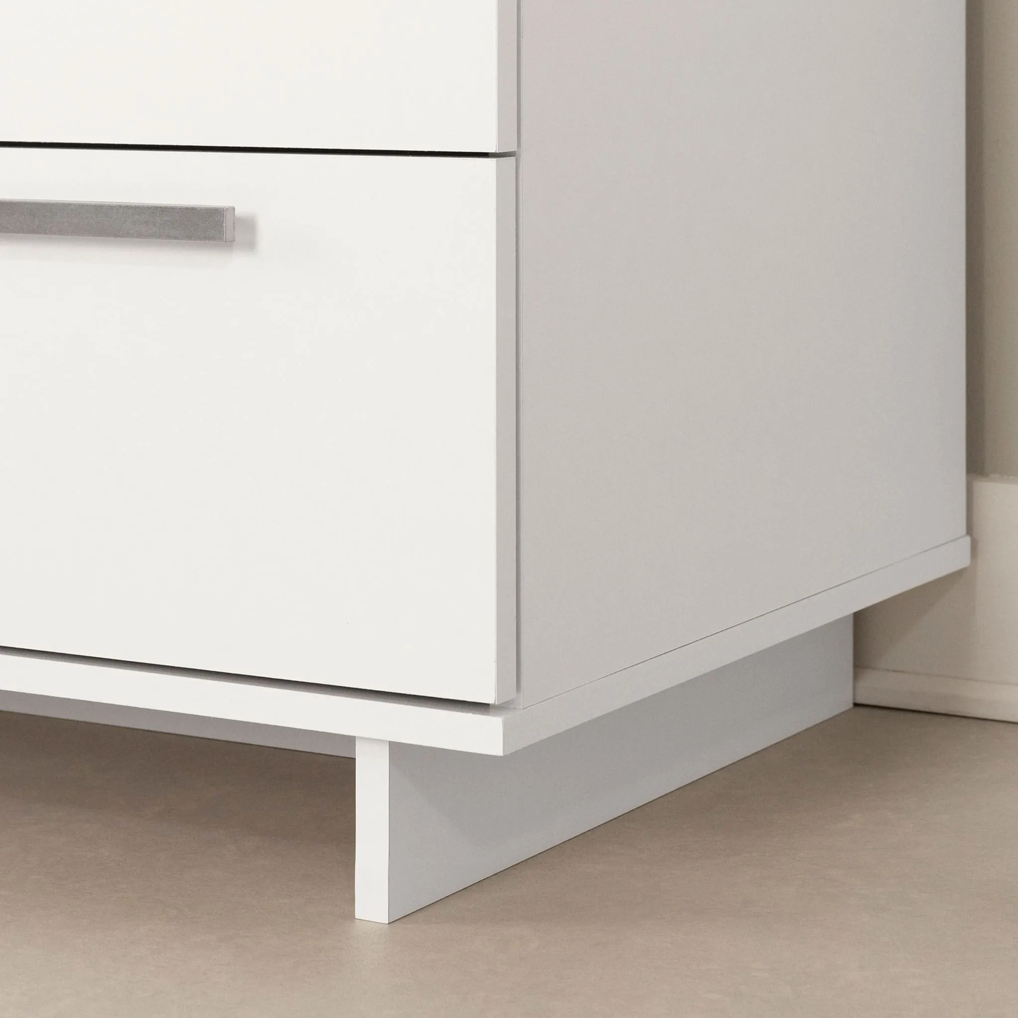 South Shore Bureau Double 6 Tiroirs - Cavalleri Blanc solide