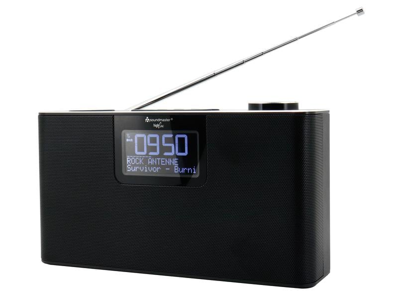 soundmaster DAB  Radio DAB700SW Schwarz Stereo-Radio mit USB und Bluetooth