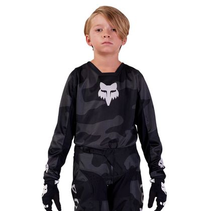Maillot cross Fox YOUTH 180 - STATK - Noir / Orange