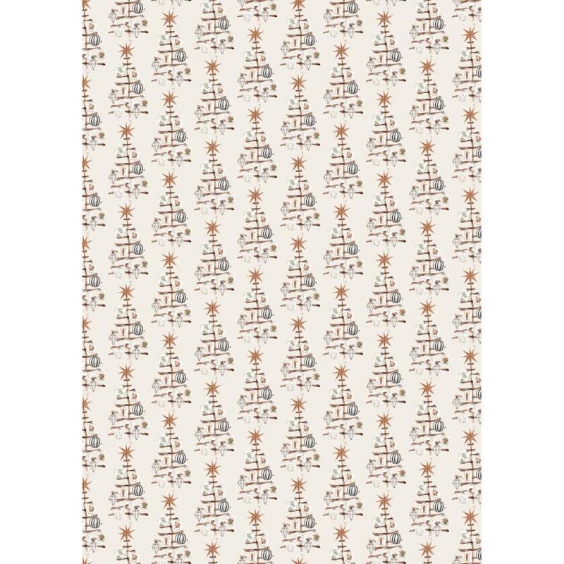 PAPIERS IMPRIMÉS, Bloc de 20 feuilles à motifs 160g/m2 au format A4 (21x29,7cm) + 1 idée créative - Noël cosy - Multicolore