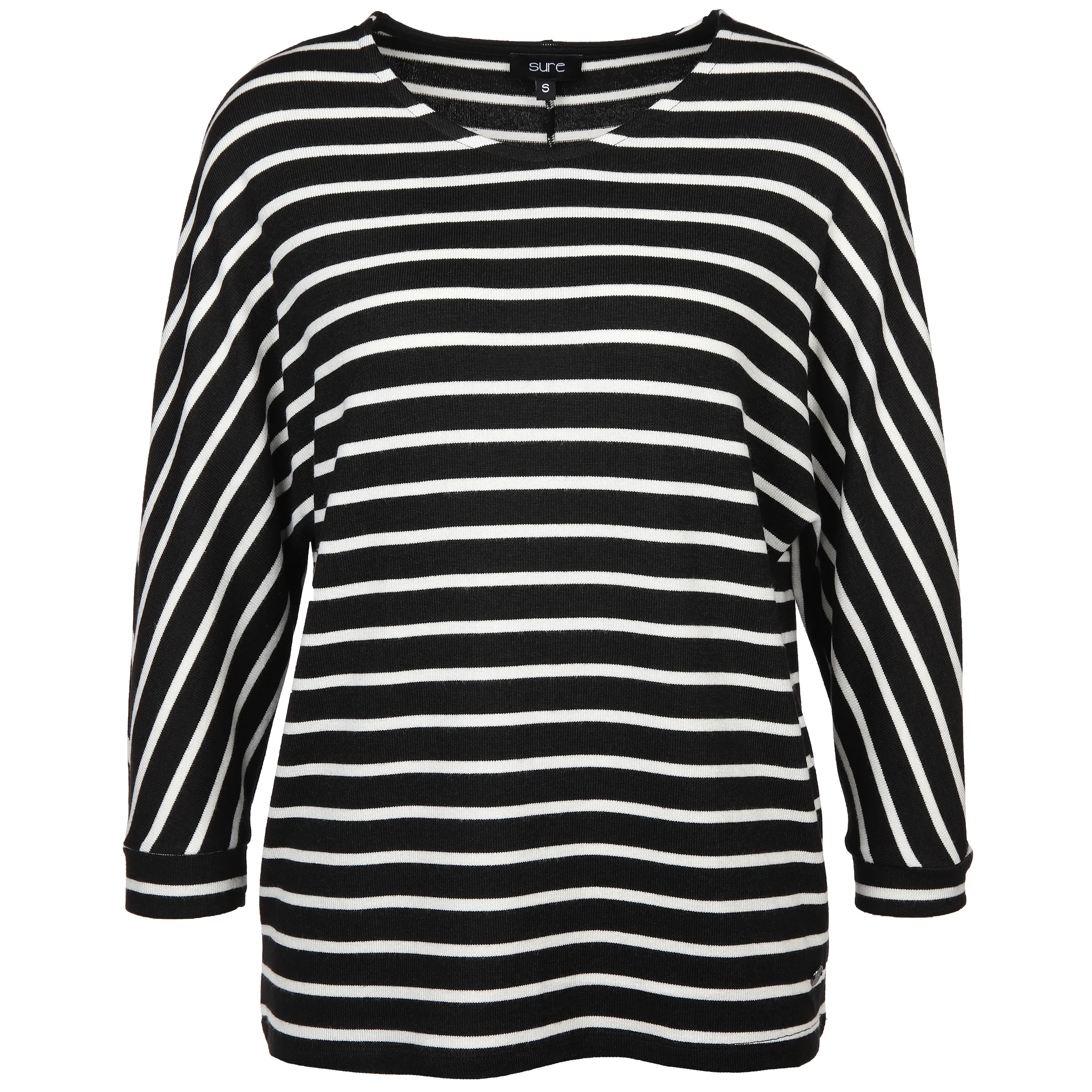 Damen Shirt mit 3/4 langen Fledermausärmeln