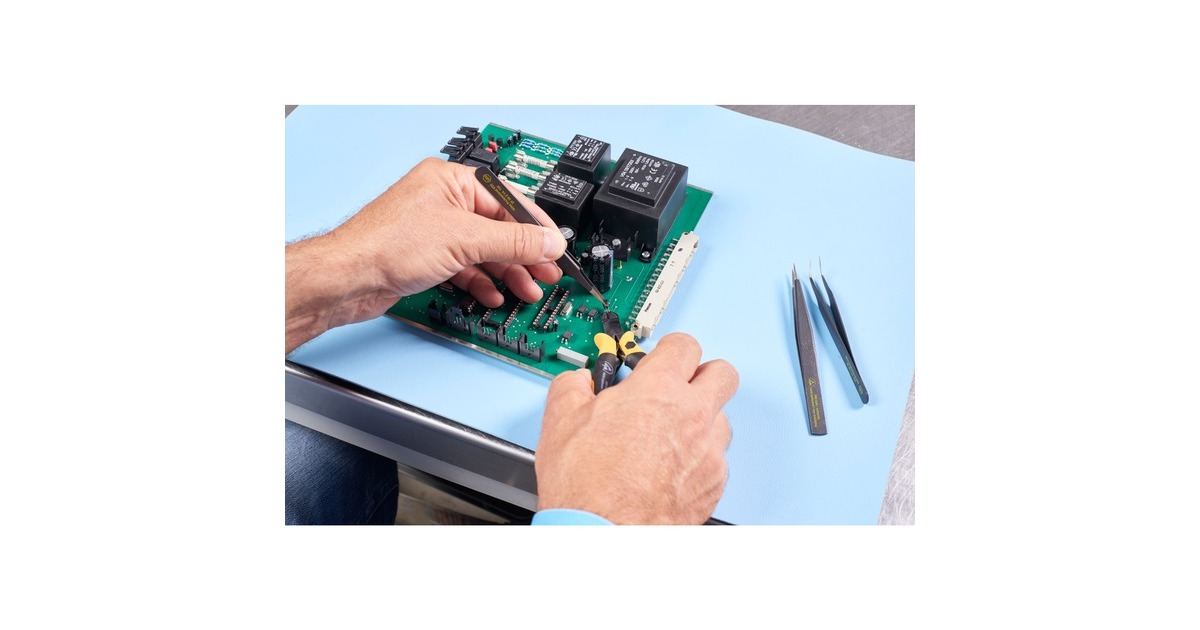 WihaSMD-pincetset Professional ESD grijptang  (Zwart)