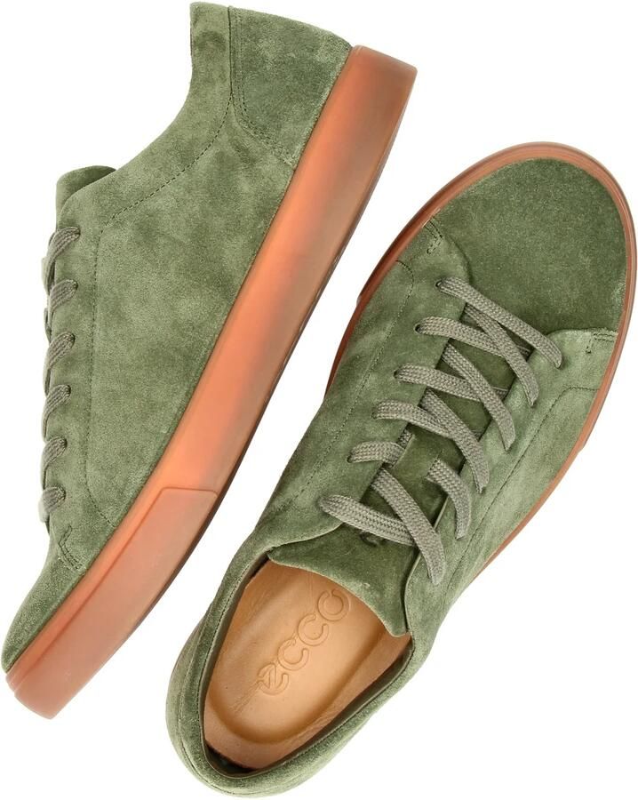 ECCO Soft 10 heren sneaker Donkergroen