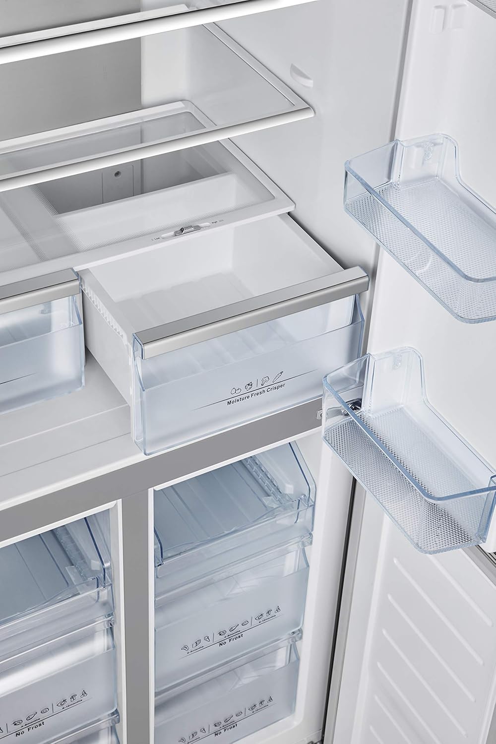 Hisense RQ563N4SF2 frigo américain Autoportante 454 L F Noir
