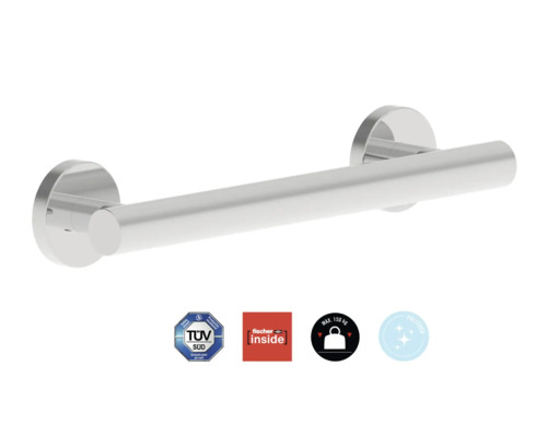 REIKA Comfort veiligheidsgreep 30 cm gepolijst roestvrij staal