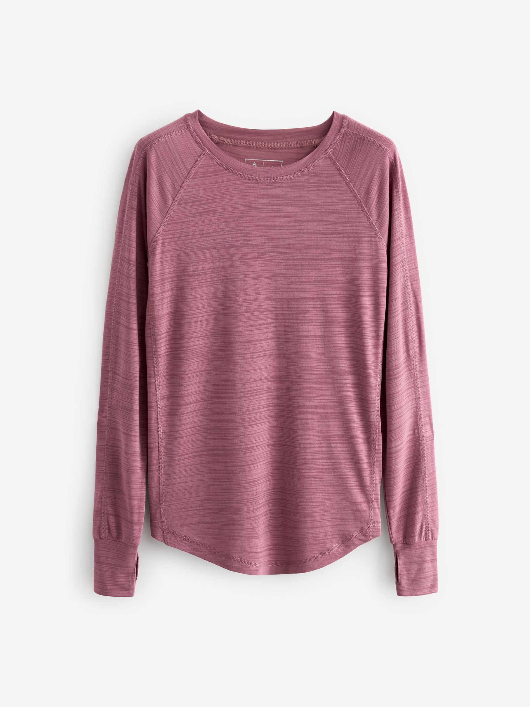 Roze - Actieve lichte top met lange mouwen
