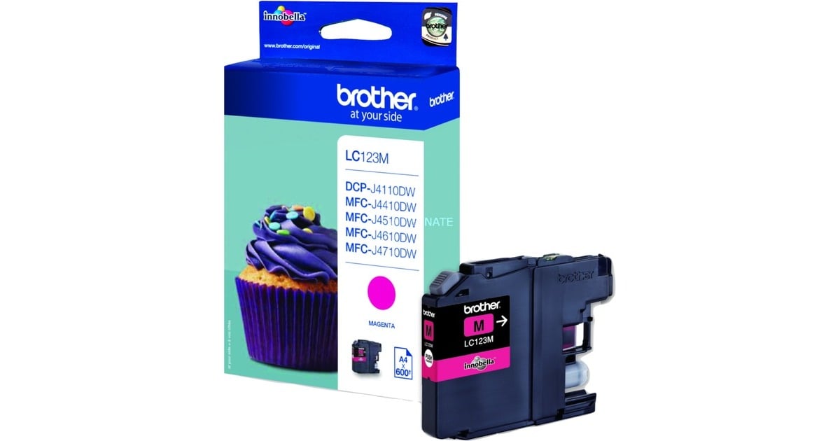 BrotherInkt LC-123M  (Magenta, Retail)