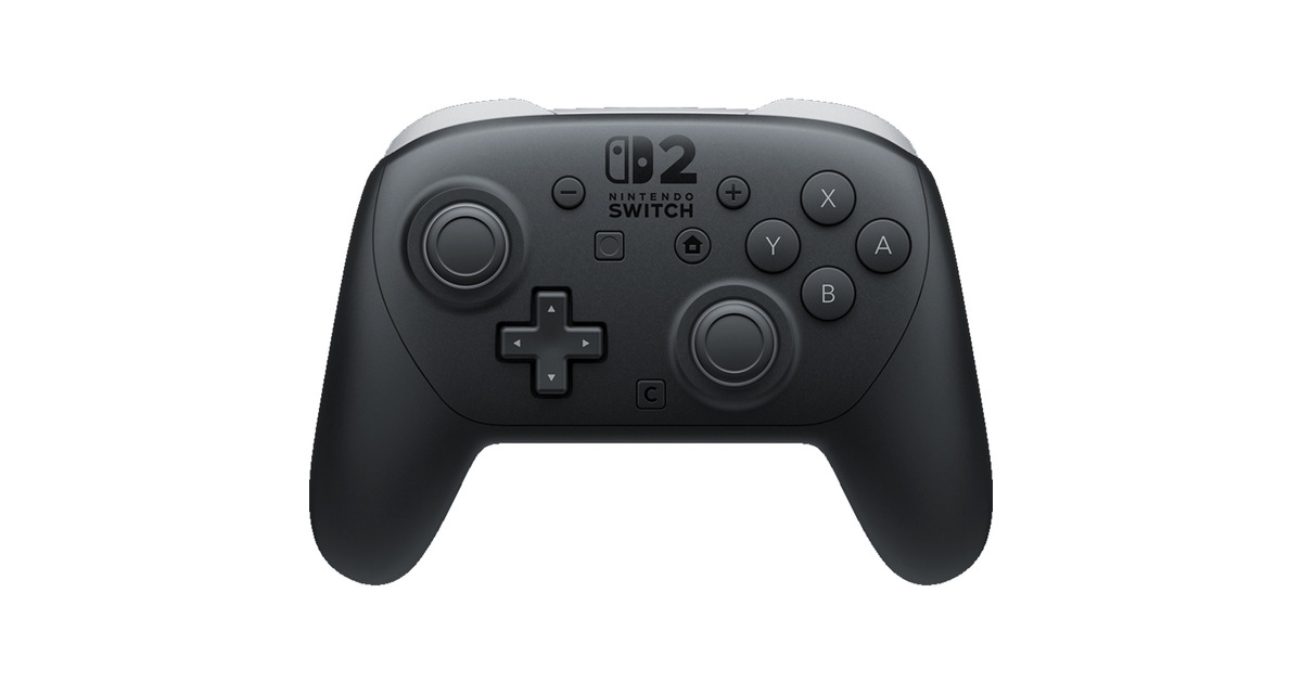 NintendoSwitch 2-Pro-controller  (Zwart, Bluetooth, NFC)