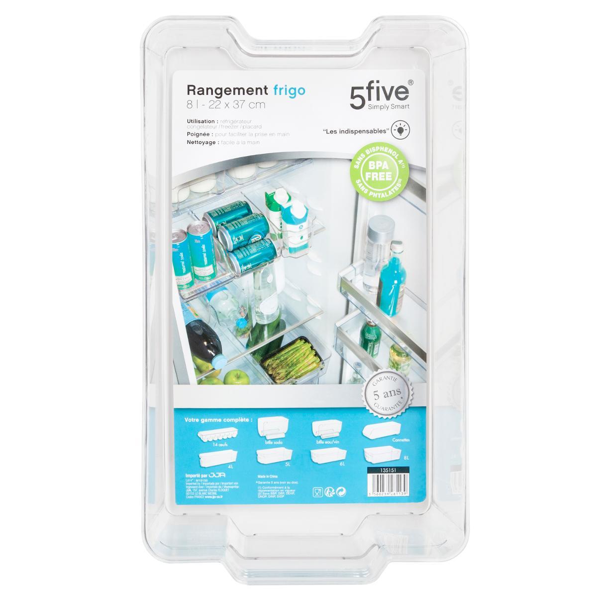 BAC DE RANGEMENT FRIGO 8L 37X22CM