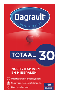 Dagravit Totaal 30 Multivitamen en Mineralen Dragees 100ST