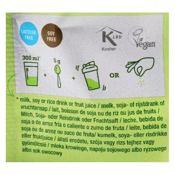 Suco de grama de cevada orgânica Purasana em pó 200g
