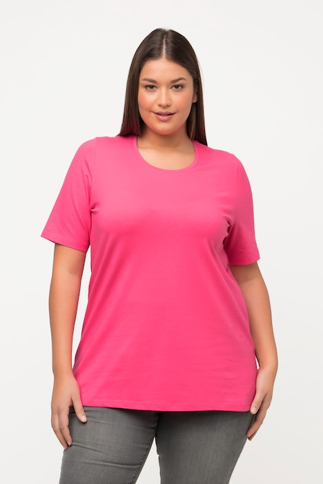 T-Shirt, A-Linie, Rundhalsausschnitt, Halbarm