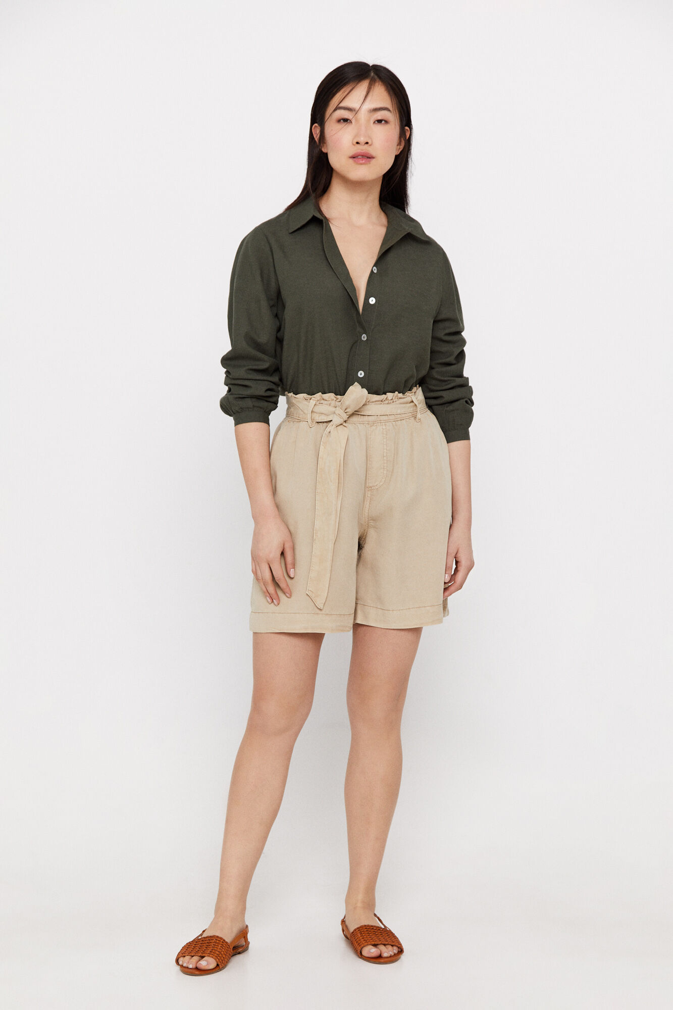 Bermuda fluid tencel - Bege