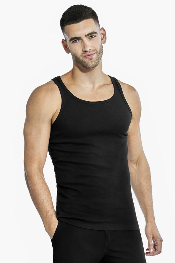Bread & Boxers 2-Pack Tank ribbed Black