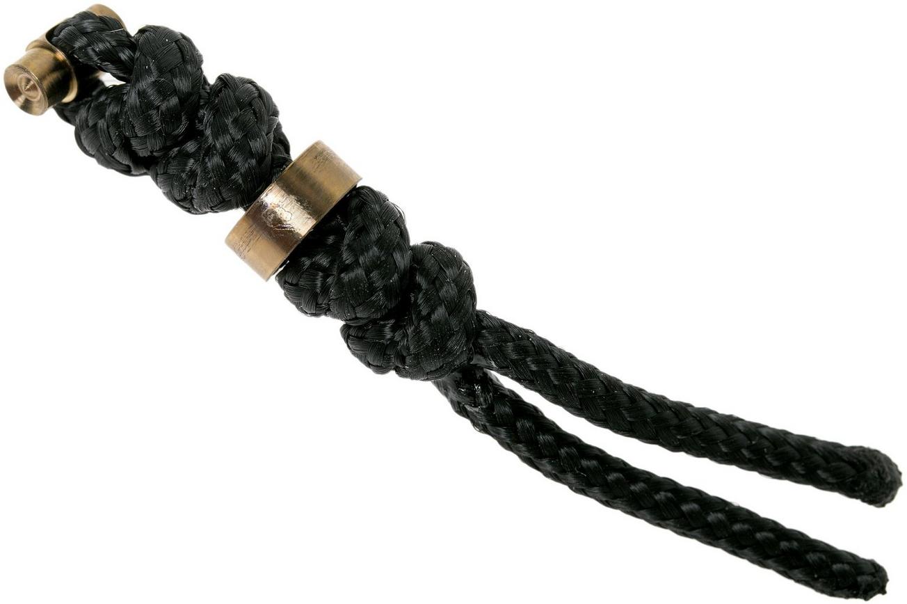 Chris Reeve Small Sebenza Lanyard with bead black/gold S31-7007