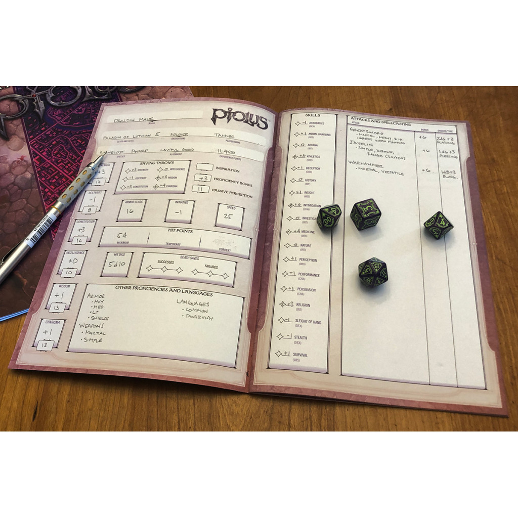 Ptolus - Character Portfolio 5E