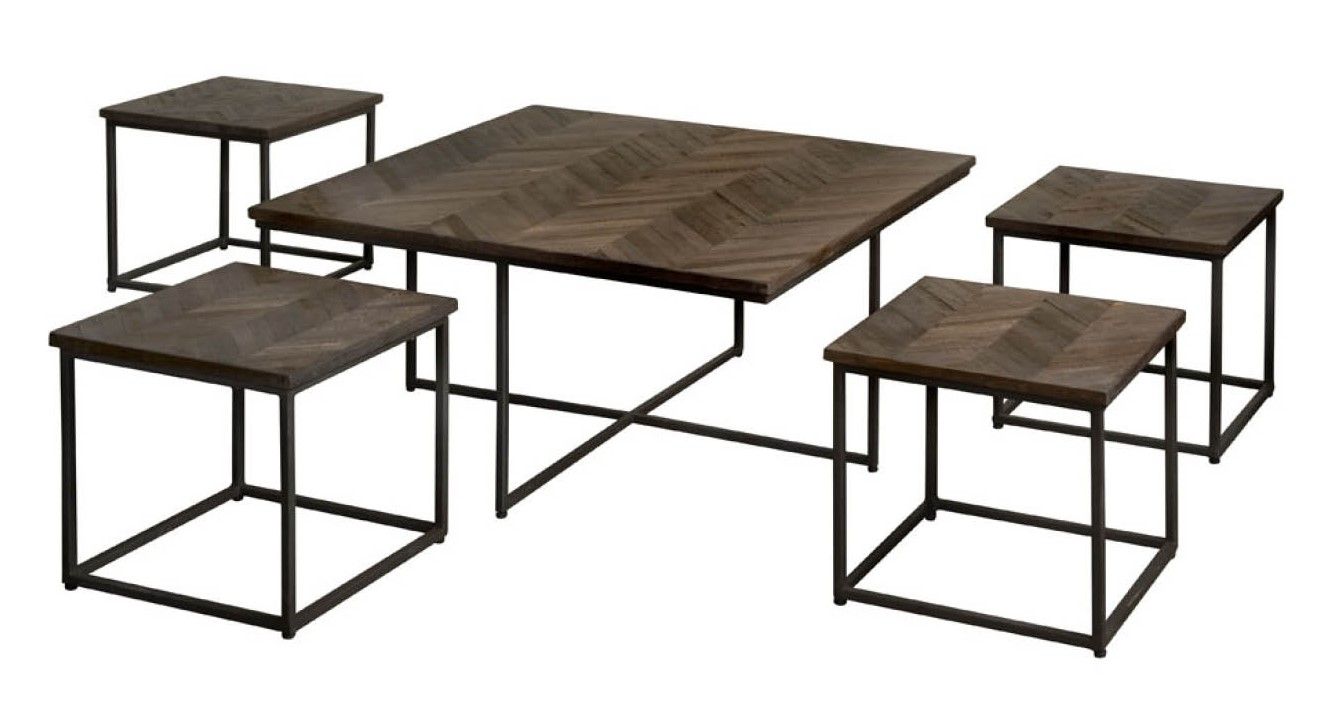 Salontafelset Via B90 x D90 x H45 cm