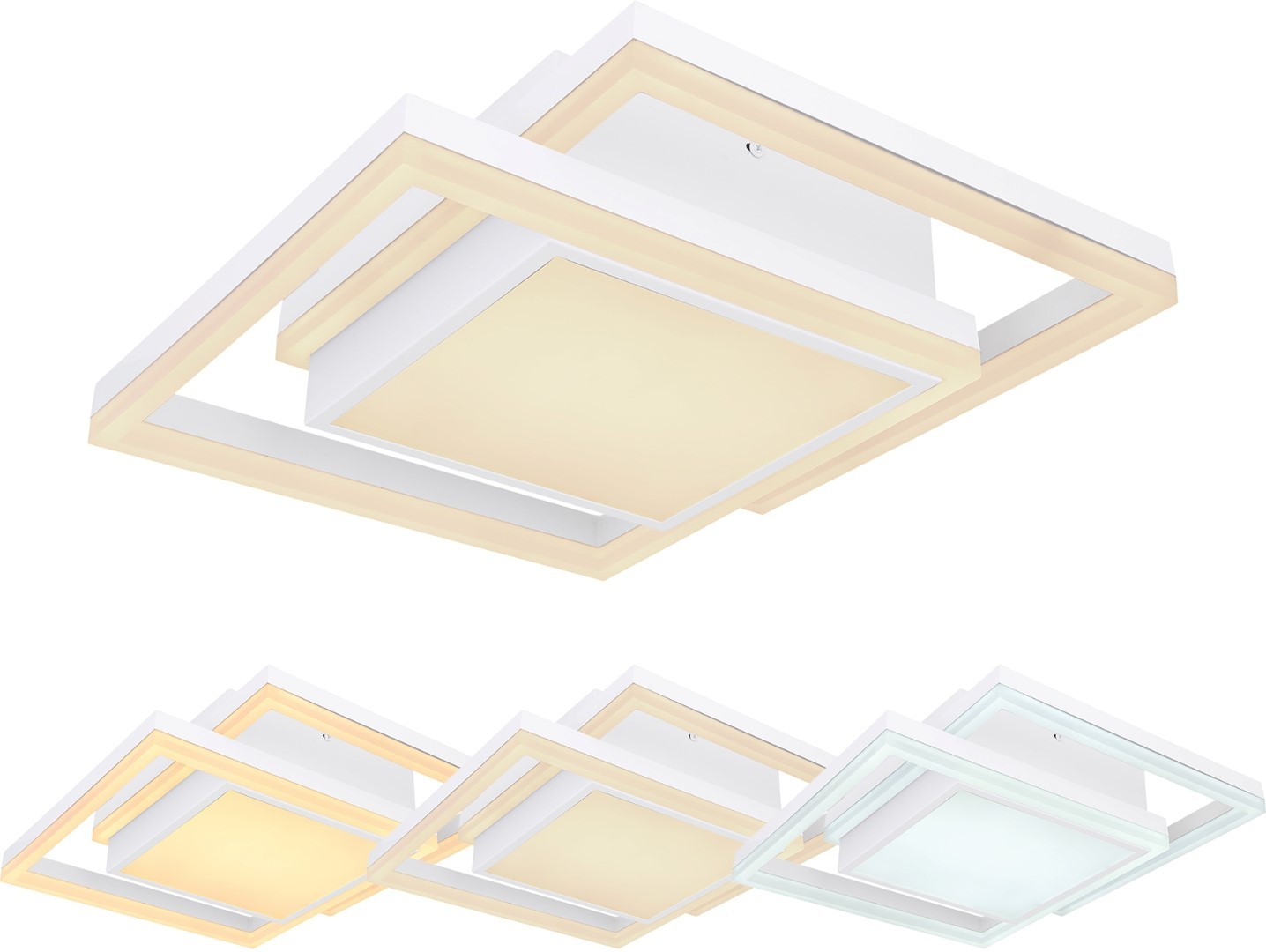 LED-Deckenleuchte - weiß - Smart Home - dimmbar