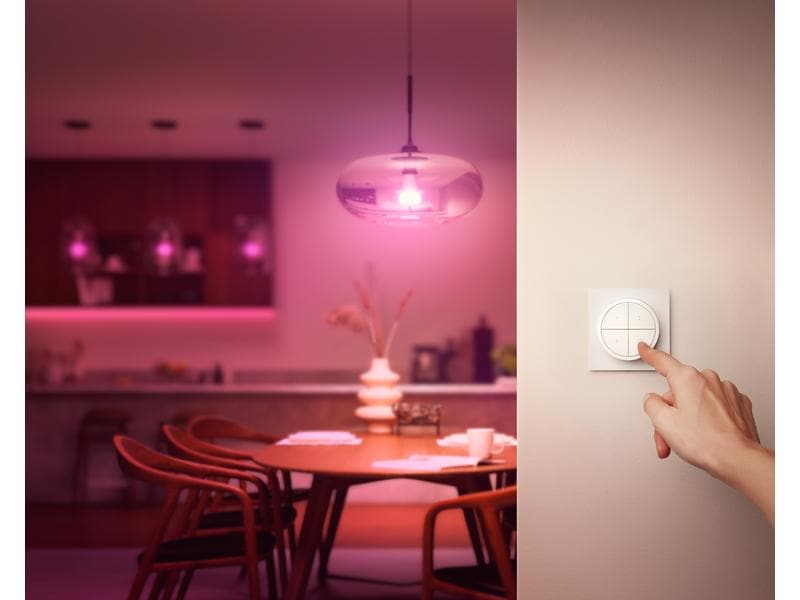Philips Hue Zubehör Tap Dial Schalter, Weiss, EU Zubehör für Philips Hue Lichtsystem