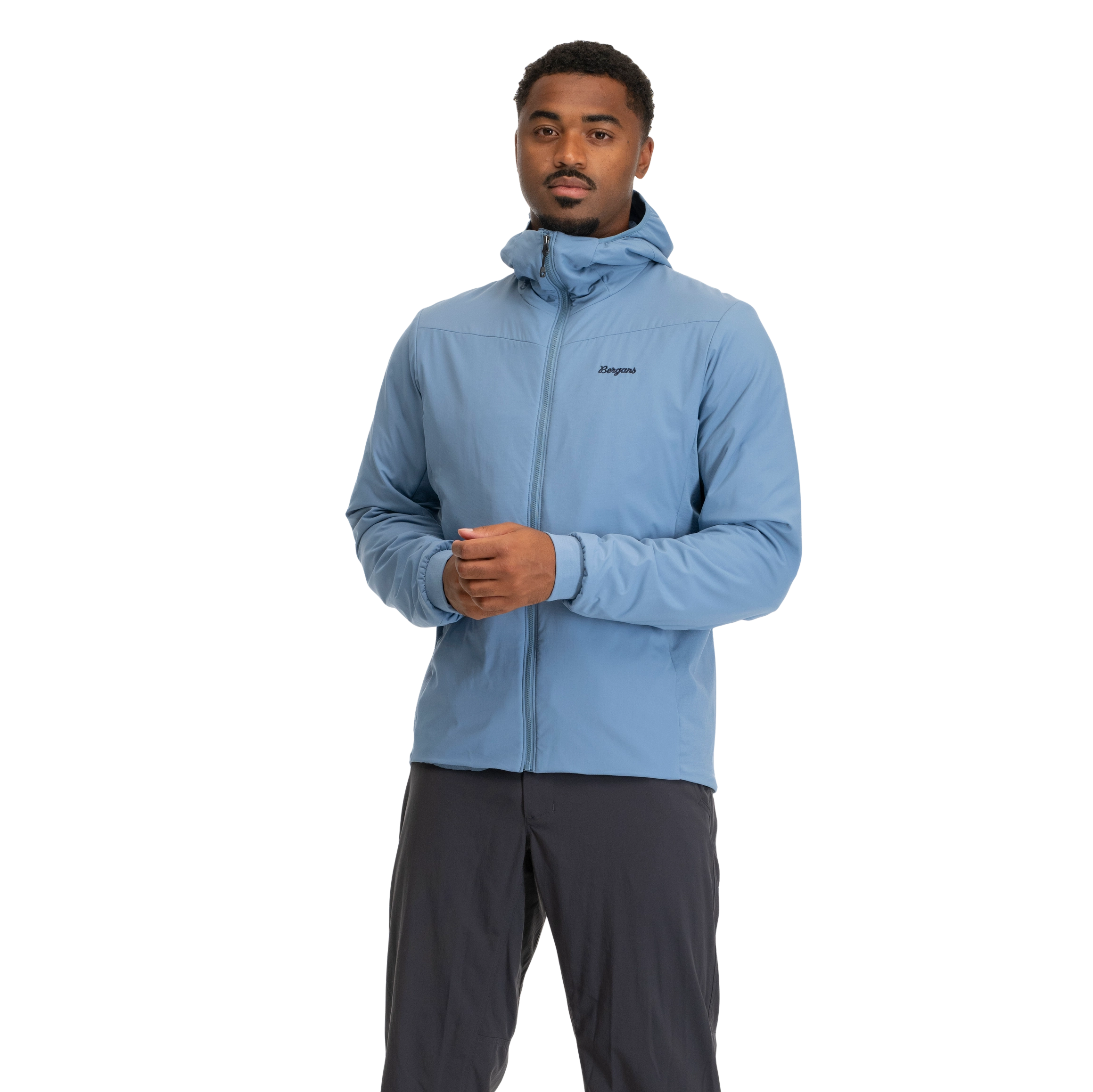 Holo Insulated Hood Jacket Men Elemental Blue