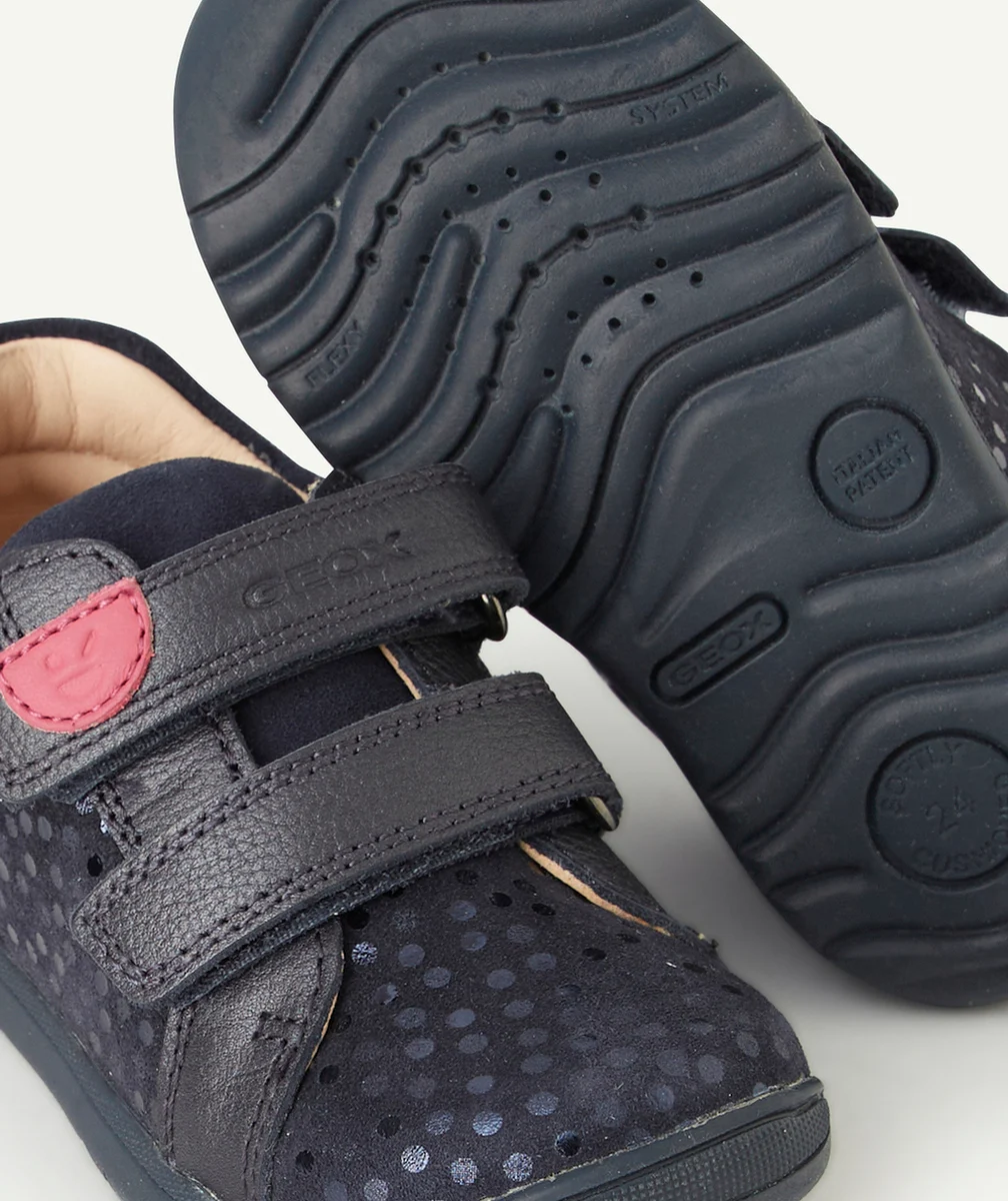GEOXBASKETS MACCHIA BÉBÉ FILLE BLEU MARINE