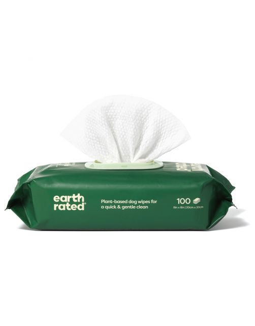 Earth Rated Schoonmaakdoekjes Hond - Vachtverzorging - 100 stuks