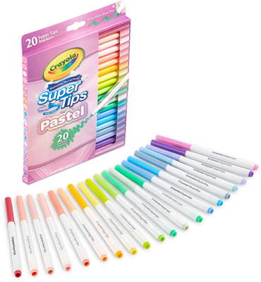 Crayola Super Tips Fiberpenner Pastell 20-Pakk