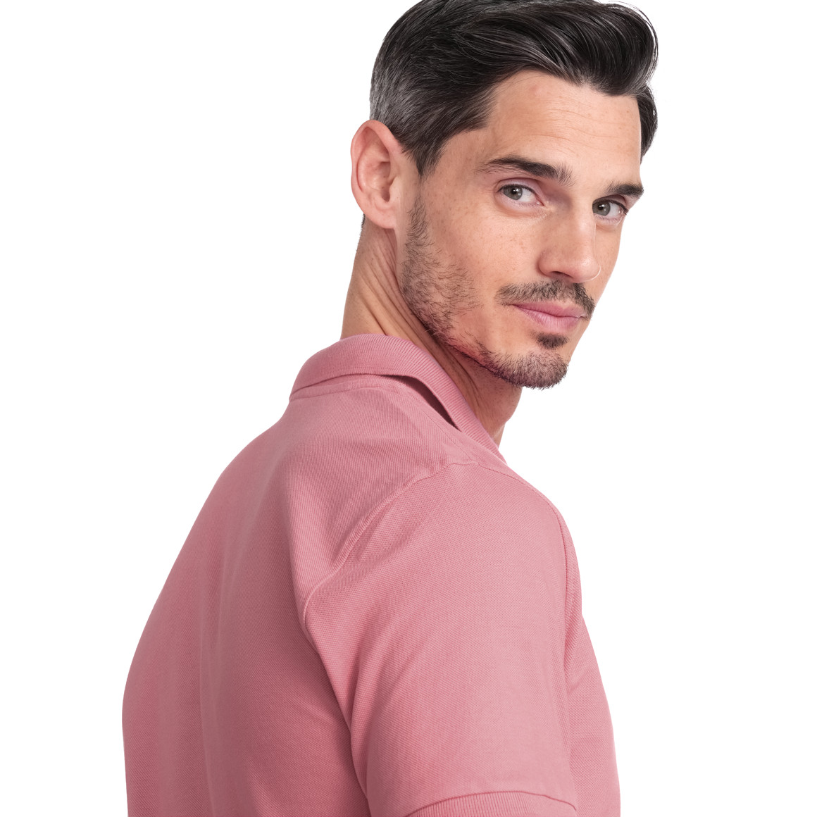 VanVaan Herren Poloshirt in Piqué-Qualität rosa