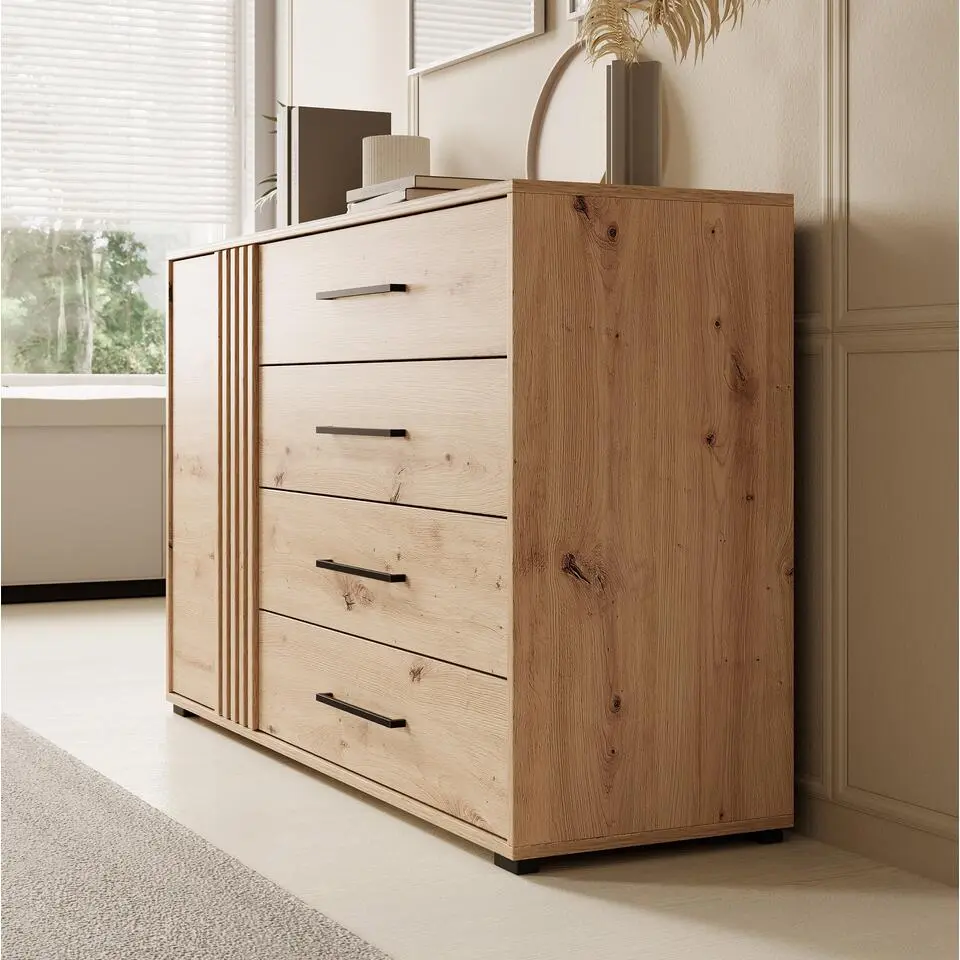 Meubella - Dressoir Adyson - Eiken - 138 cm