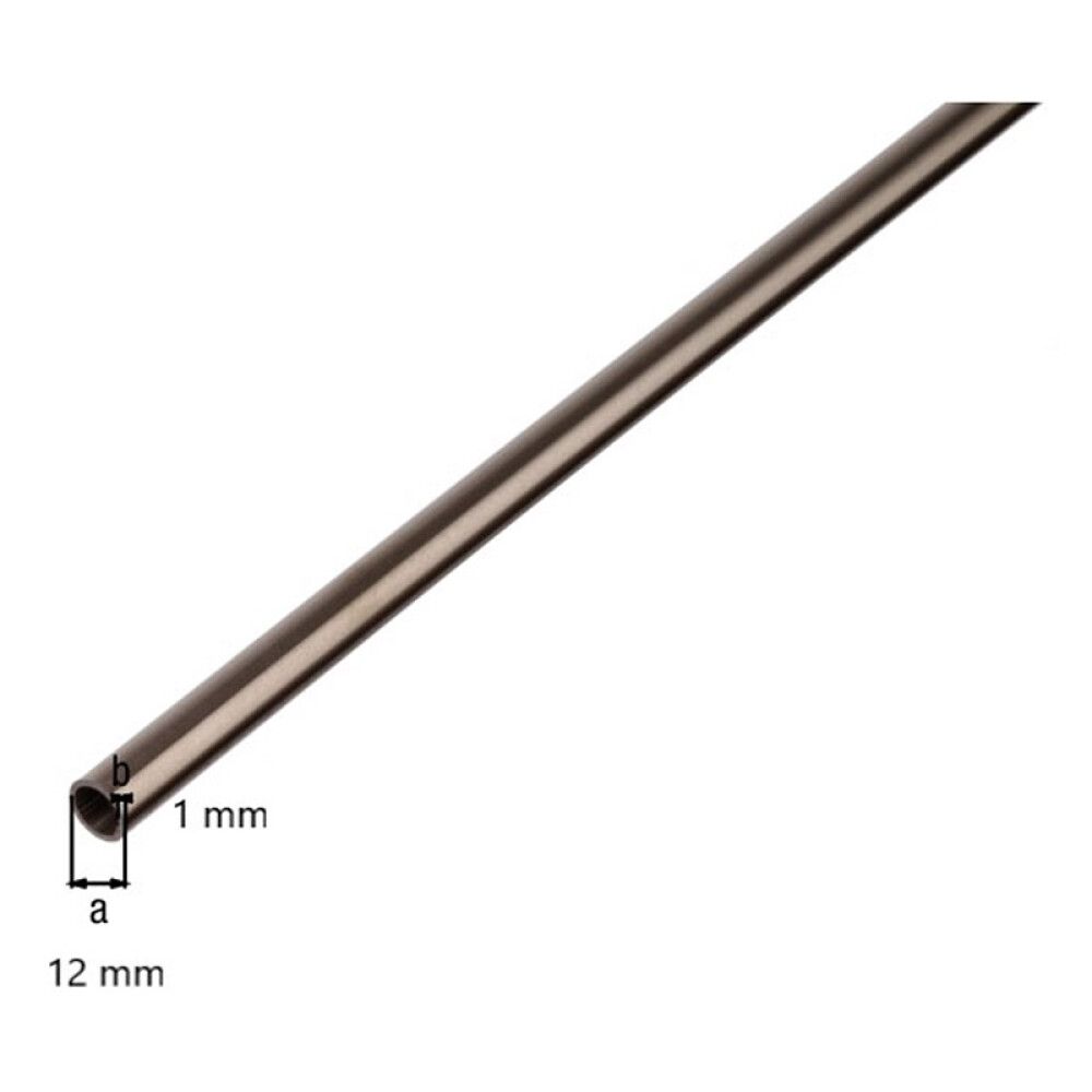 RØR GAH ALBERTS Ø12MM 1M RUSTFRITT STÅL