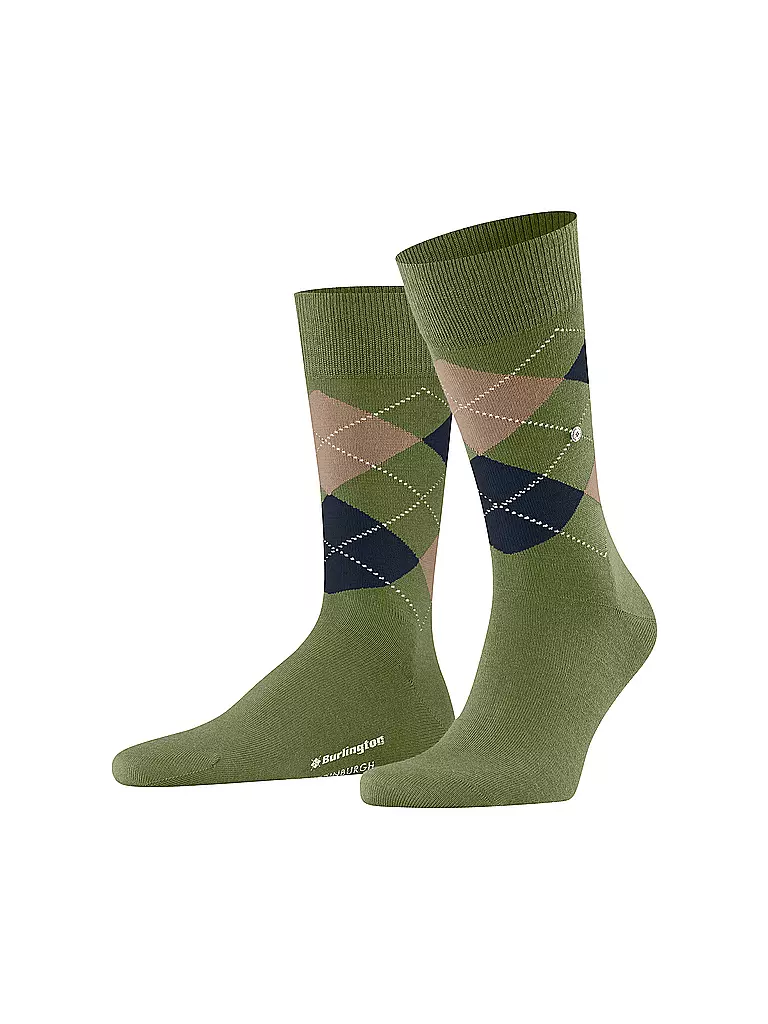 BURLINGTON Herren Socken EDINBURGH cactus olive