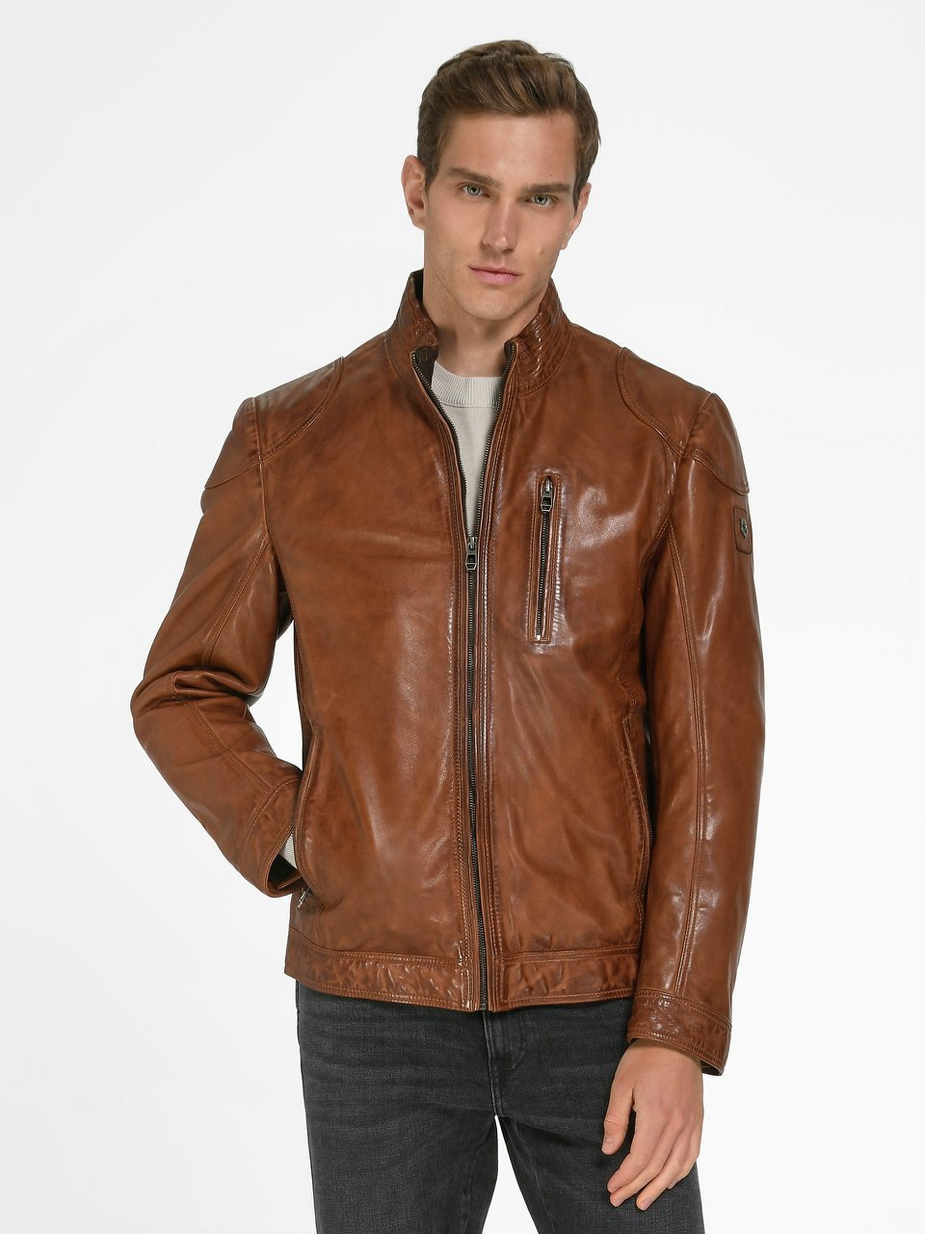 Lederjacke