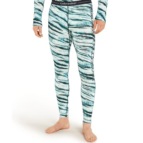 Collant thermique ICEBREAKER MER 200 OASIS LEGGINGS POW AOP SNOW AOP
