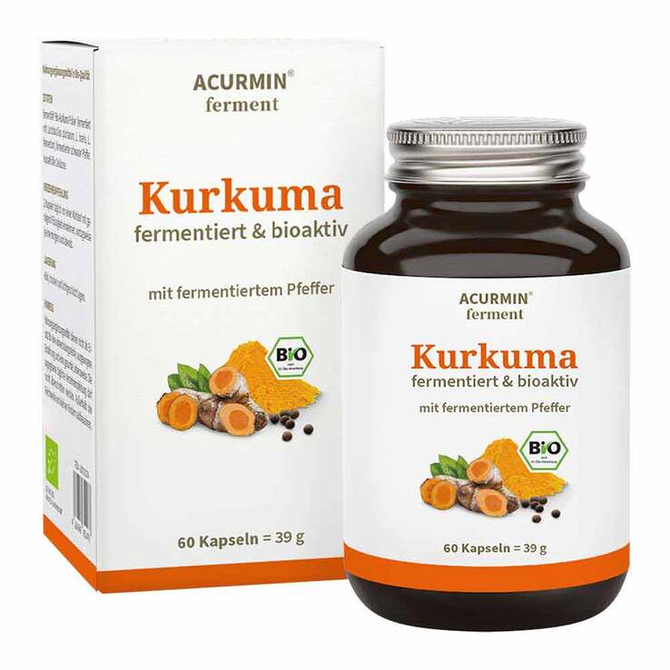 Acurmin Ferment Kurkuma Pfeffer Kapseln, 60 St