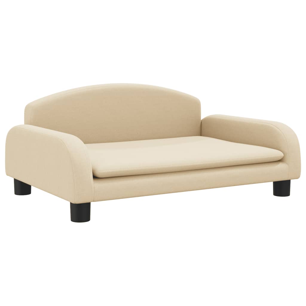 Cama para cães em couro sintético creme vidaXL, 50x40x30 cm