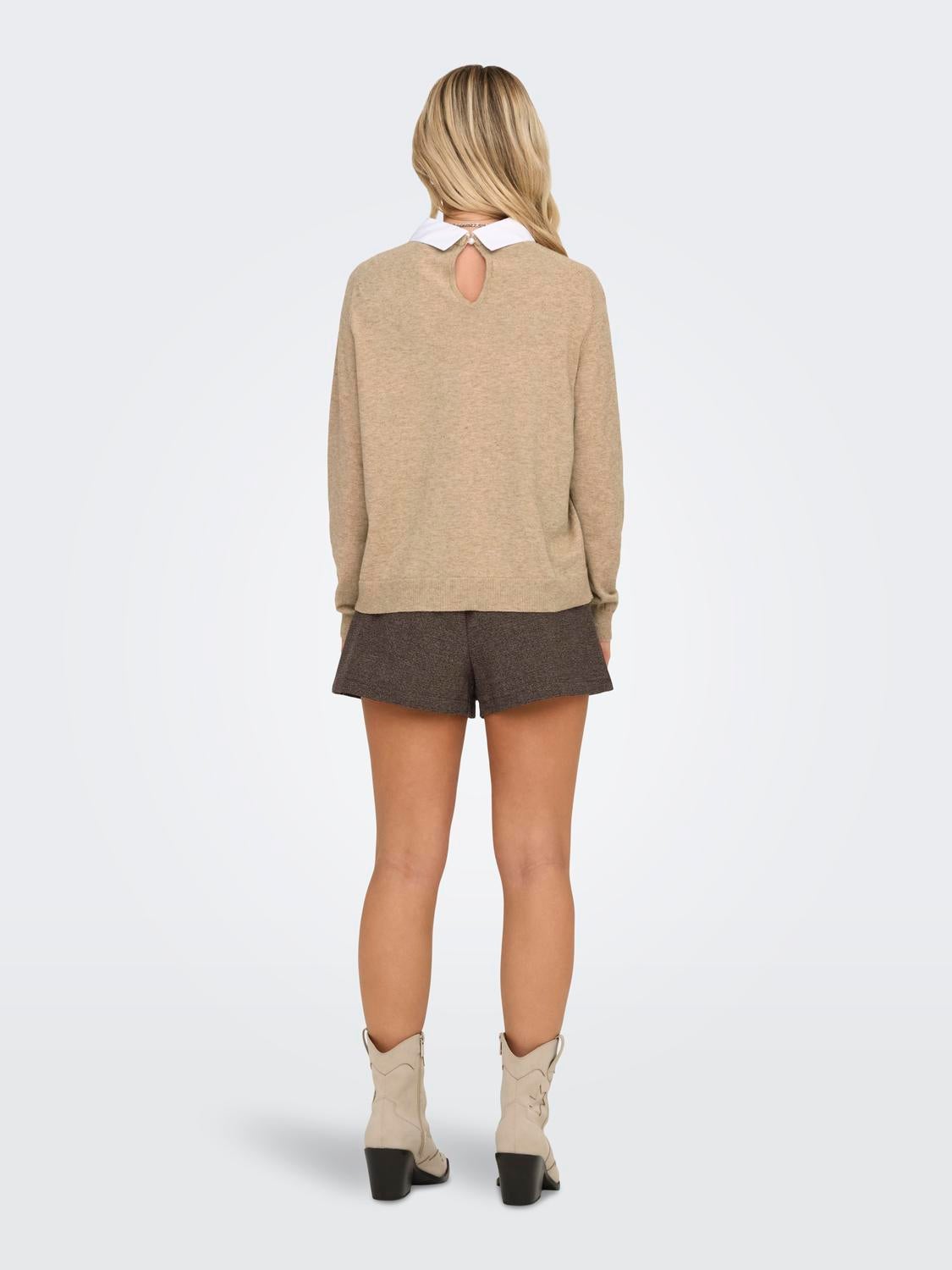 ONLANGIE Strickpullover Tannin