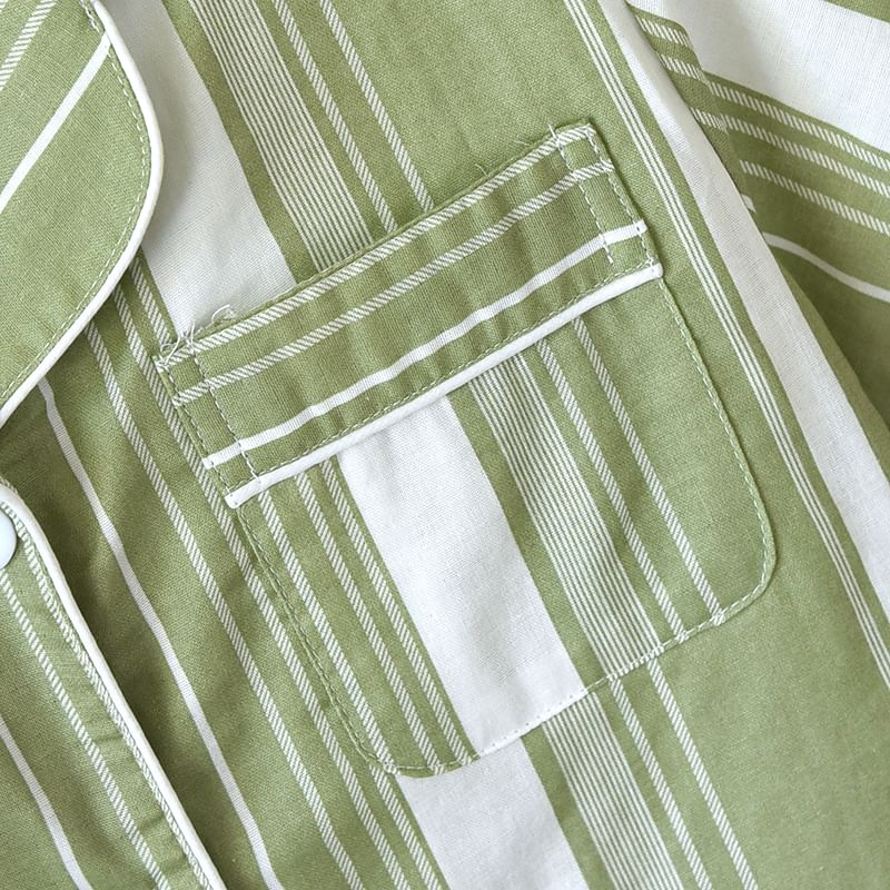 MelMount - Bijpassende gestreepte pyjamaset voor koppels