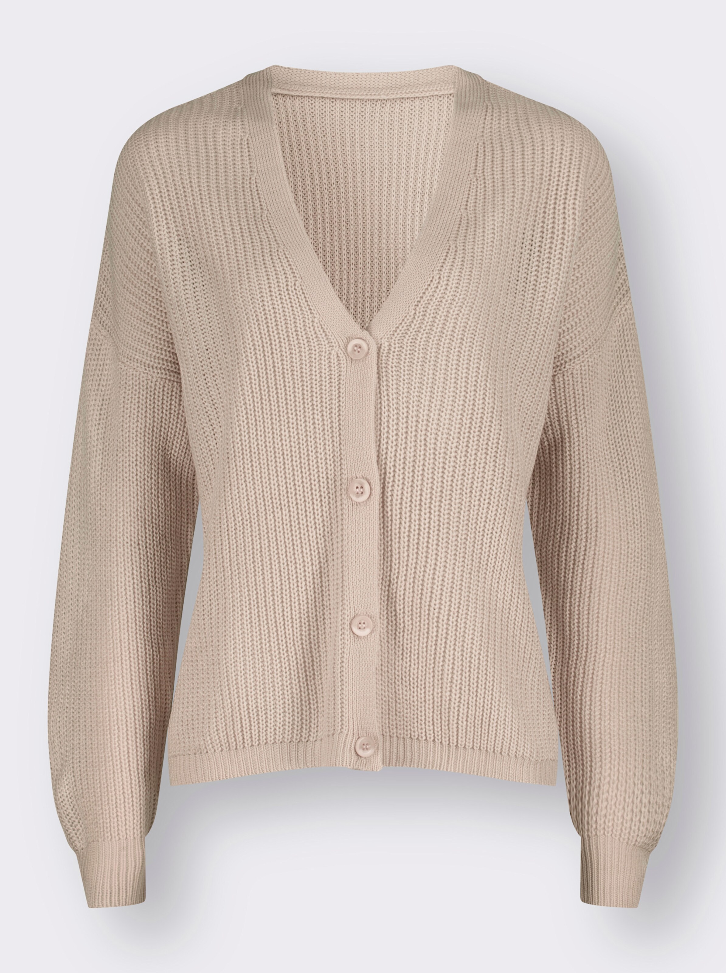 Strickjacke mit V-Ausschnitt