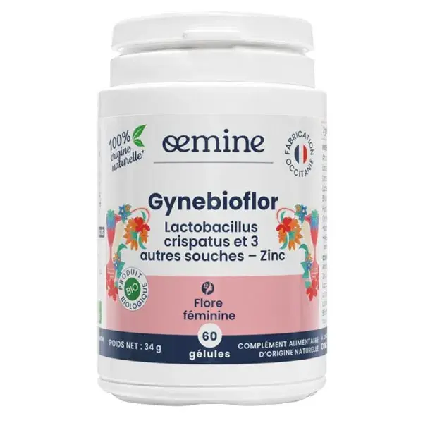 Oemine Gynebioflor Flora Vaginal - Orgânico 60 cápsulas