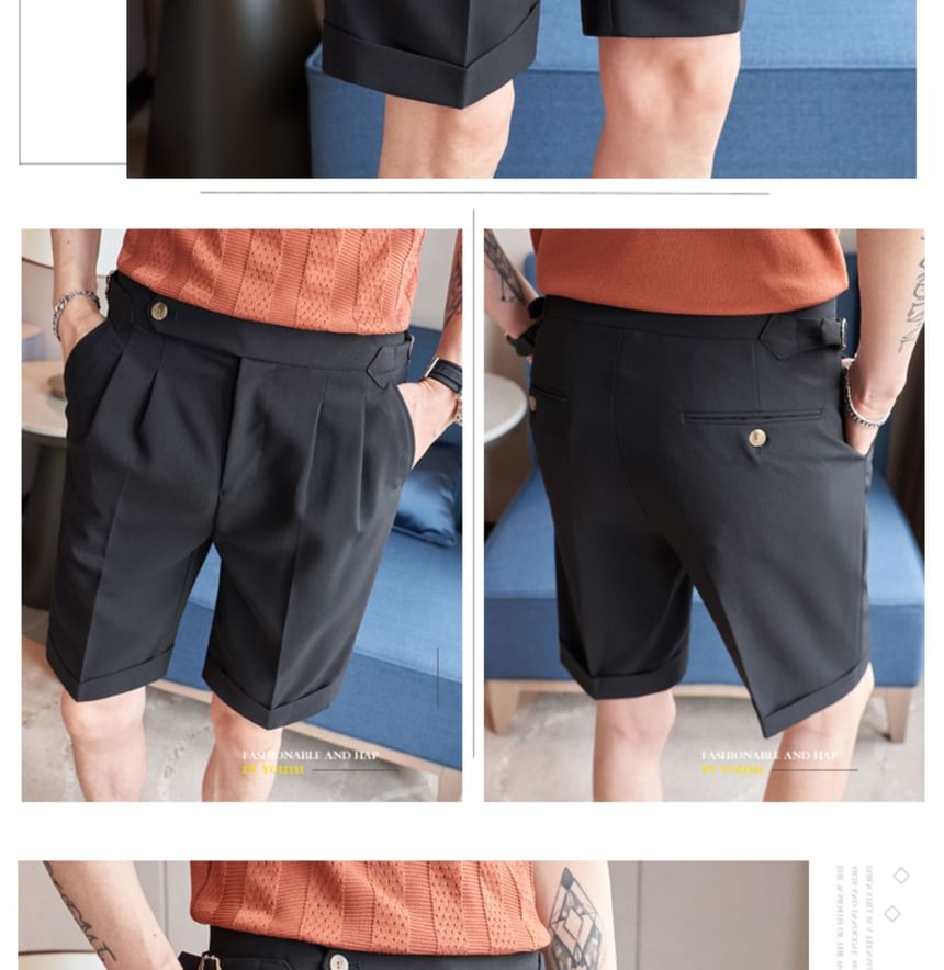 Blueforce - Mid Rise Plain Shorts