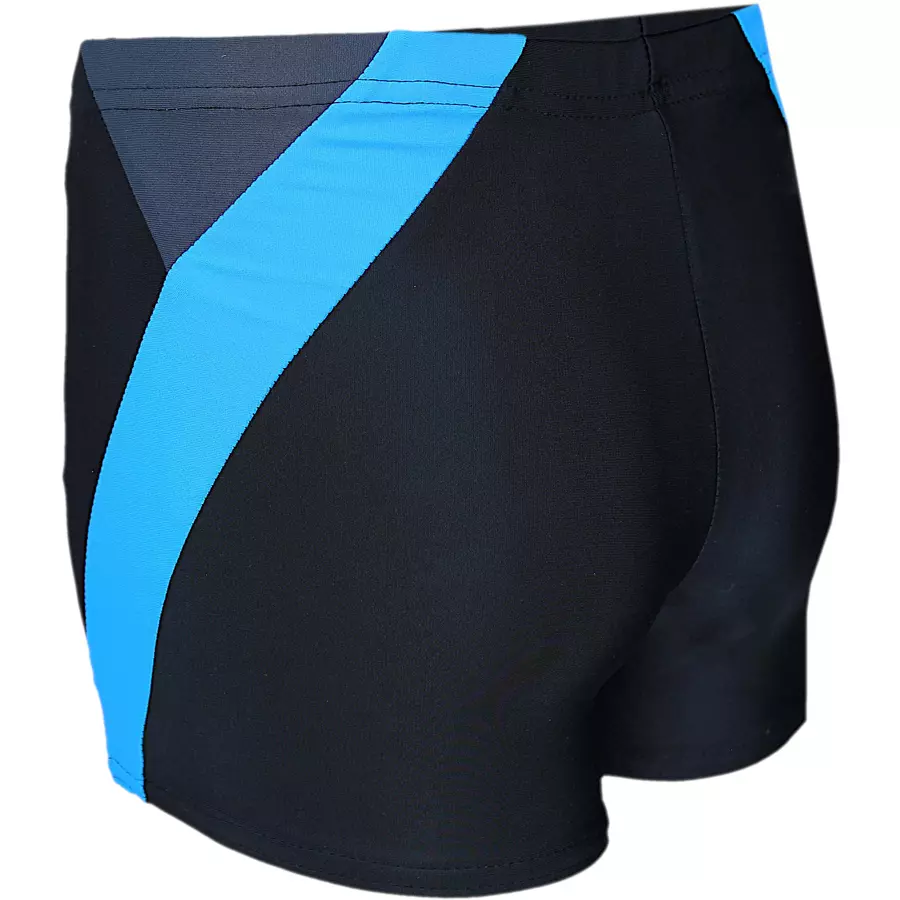 Aquarti Jungen Badehose Gestreift mit Motiven graphit