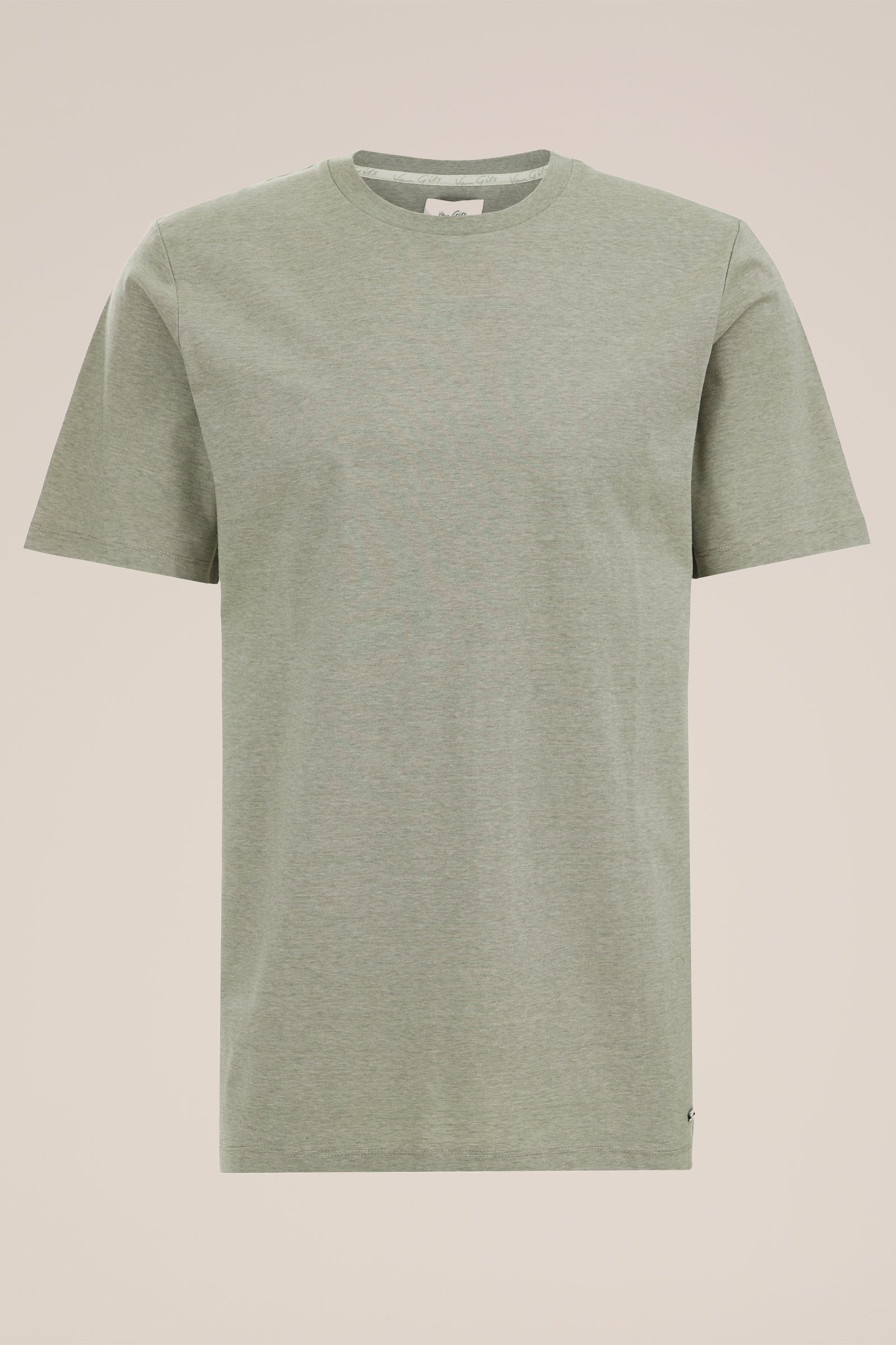 T-shirt met dessin Van Gils Donkergroen