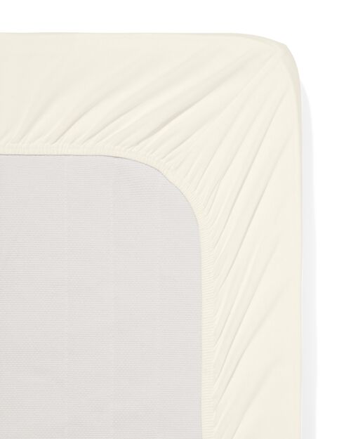 drap-housse jersey 160x200 écru