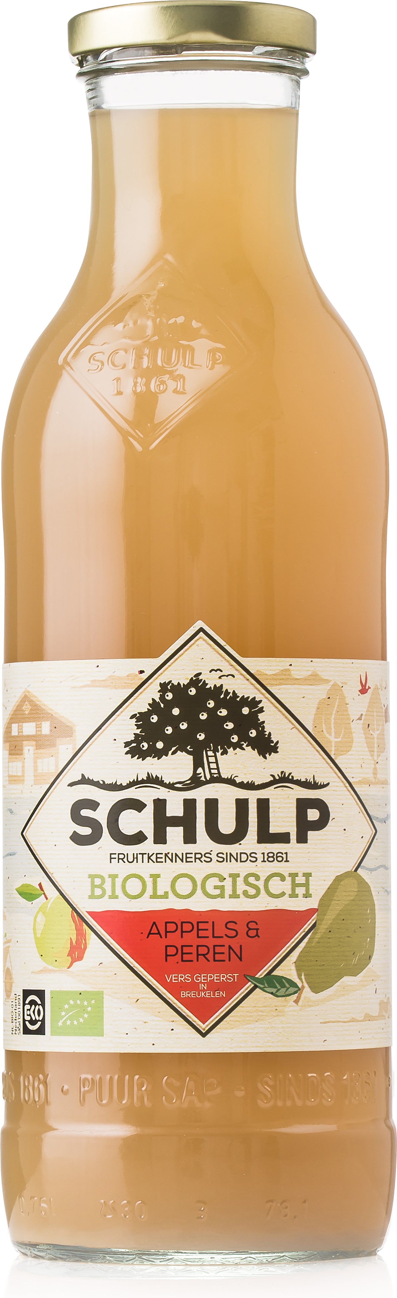 Schulp bio appel perensap 750 ml