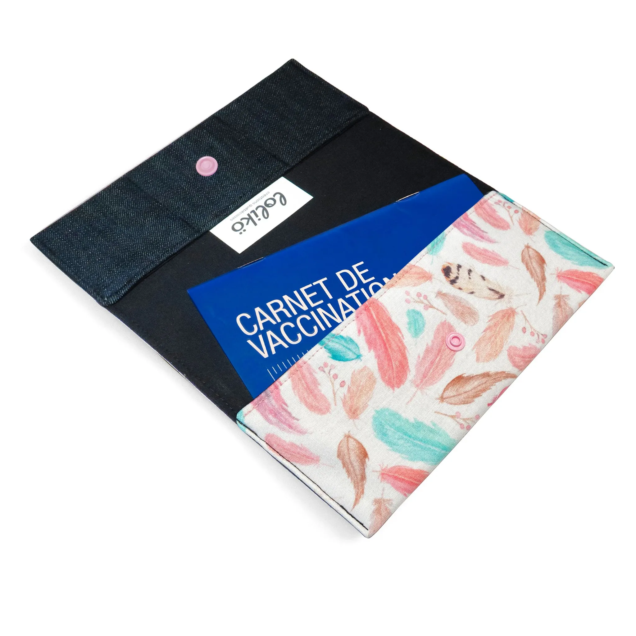 Loliko Protège Carnet de Santé - Plumes