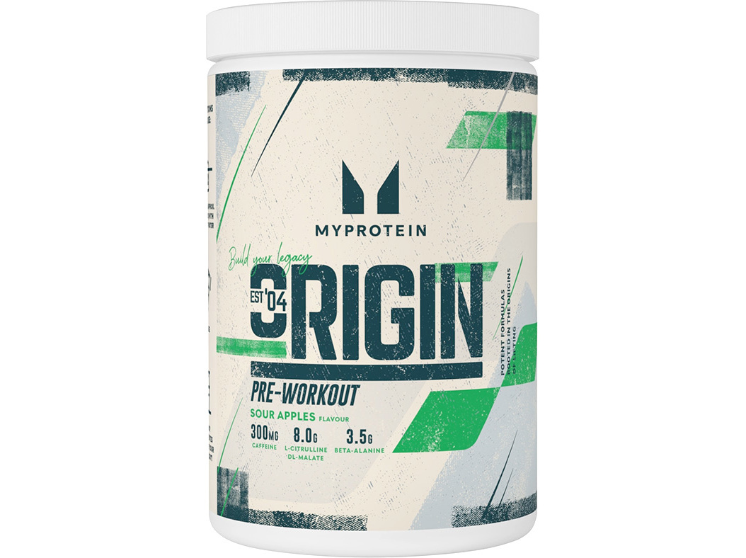 PRÉ-TREINO MYPROTEIN ORIGIN MAÇÃ 600G